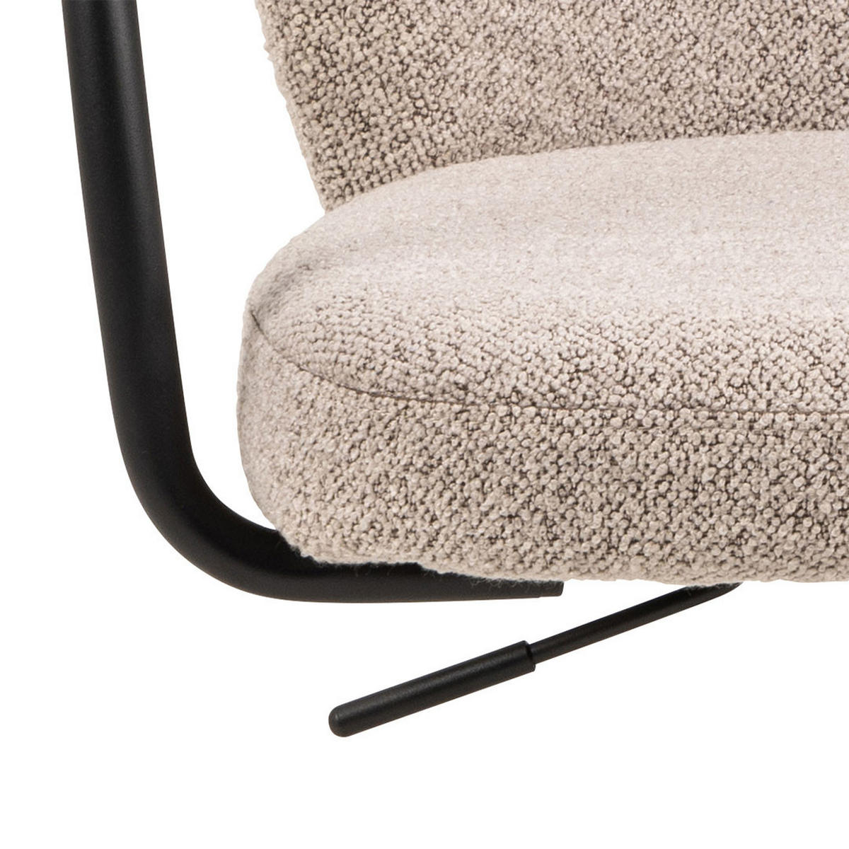 BÜROSTUHL, Patricia, Beige, Stoff, 59 x 50 x 94 cm - Beige, Textil/Metall (59/94/50cm) - ebuy24