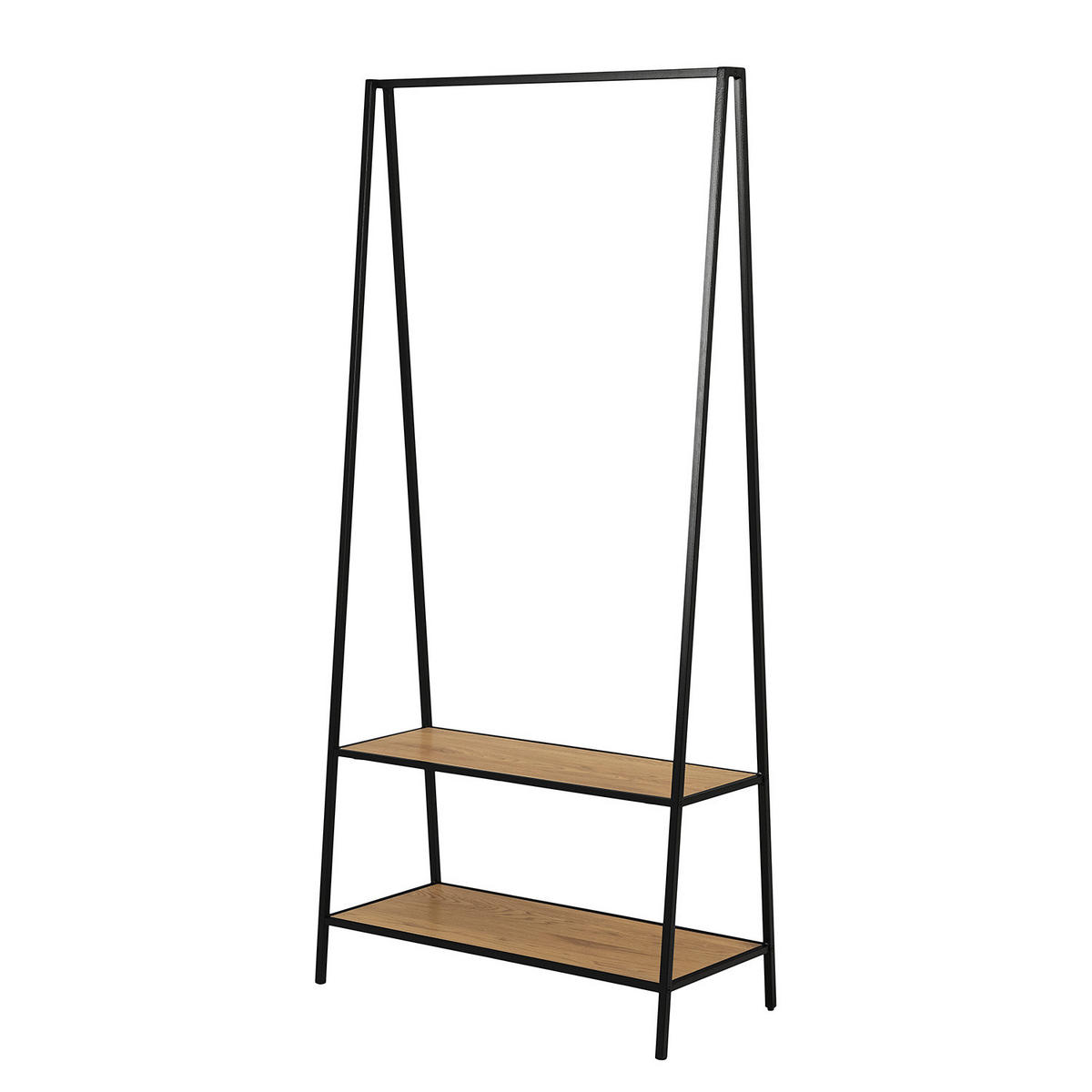 GARDEROBE - Wildeiche, Holzwerkstoff/Metall (77/165/37cm) - home24