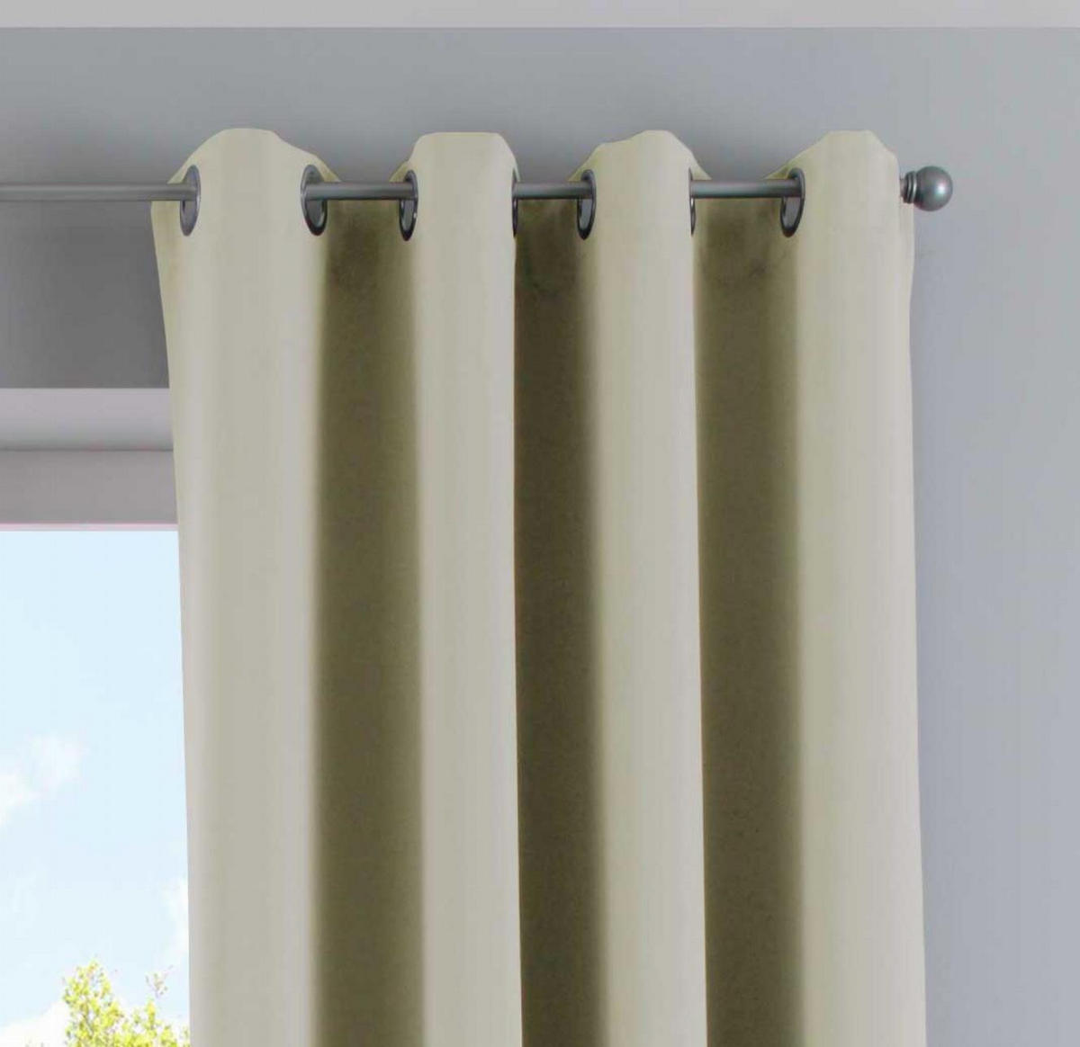 VORHANG »NEW YORK« HxB 245x140 cm Beige - Beige, Textil (140/245cm) - Gardinenbox