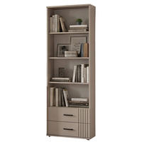 BÜCHERREGAL Kaschmir 59 x 175 cm, Standregal in modernem Design - Kaschmir/Schwarz, Holzwerkstoff/Kunststoff (59/175/30cm) - Inn.Furn