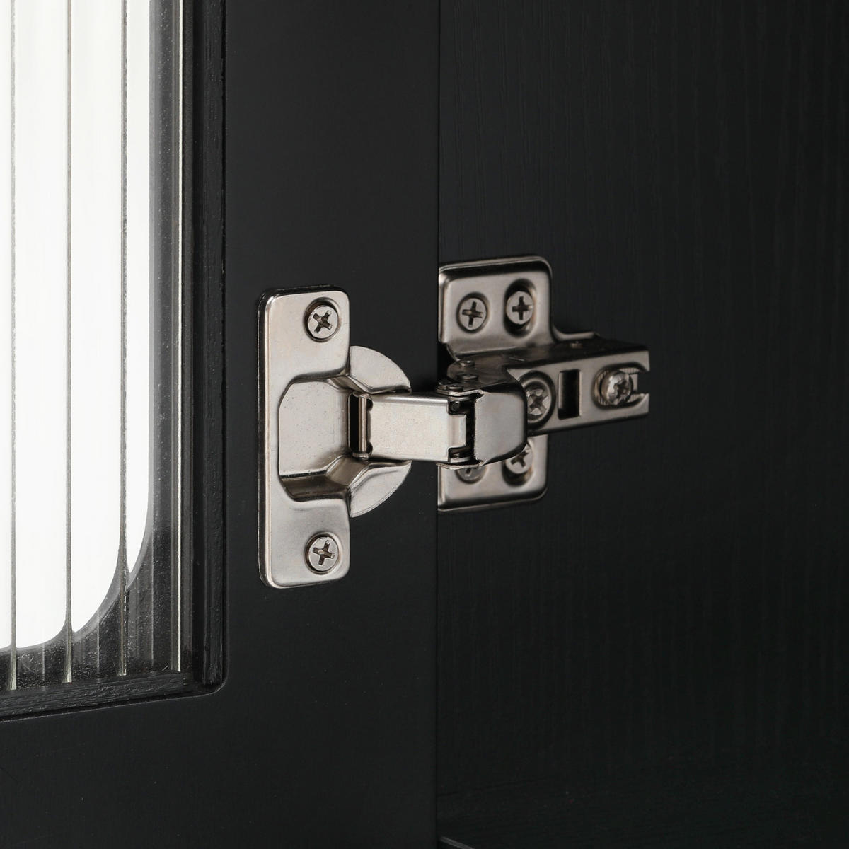 KÜCHENINSEL aus MDF 80x71-151x92 cm Schwarz mit Steckdosenleiste - Schwarz, Holzwerkstoff (151/92/80cm) - Modfu