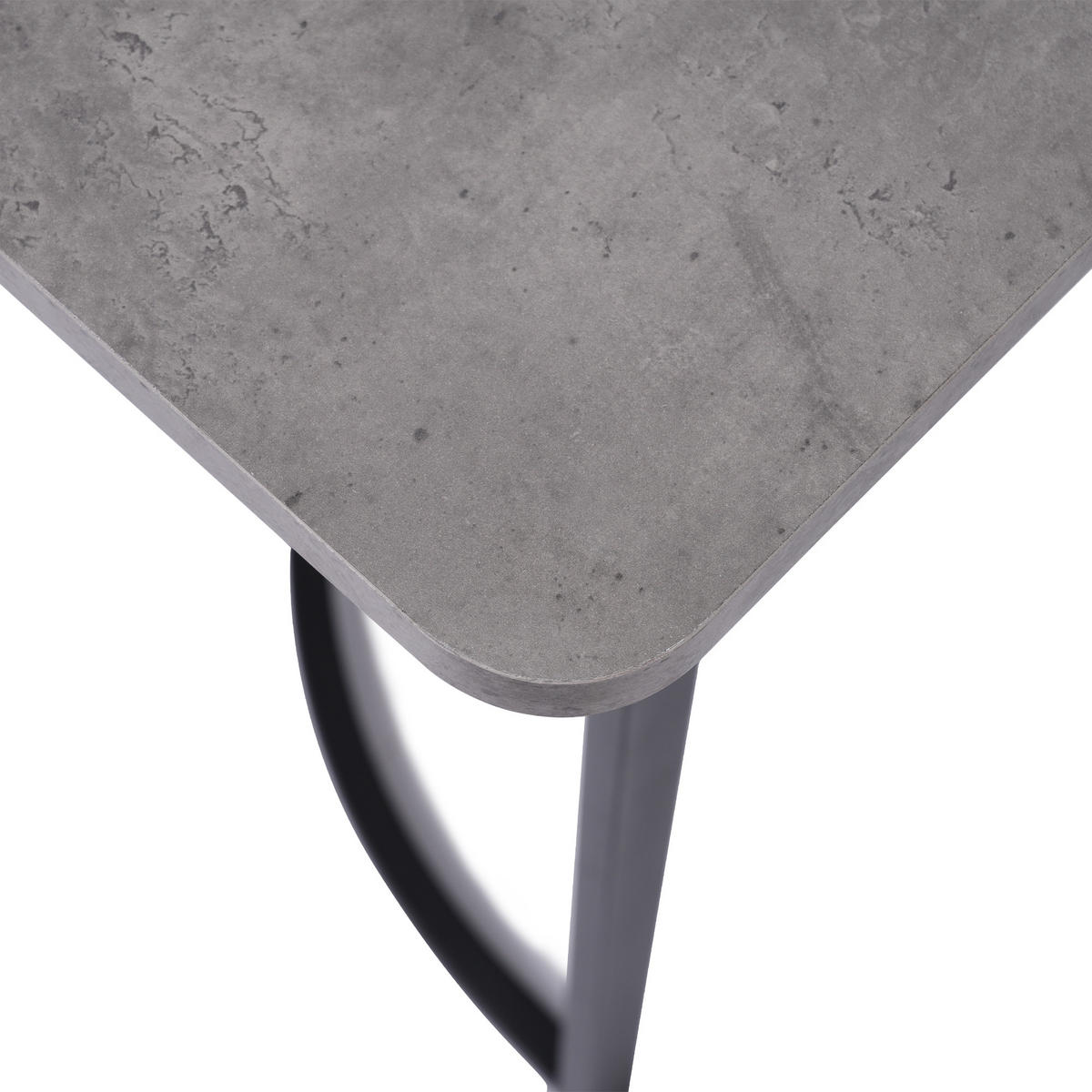 ESSTISCH Grau 140/80/75 cm - Grau, Holzwerkstoff/Metall (140/80/75cm) - Urban Meuble