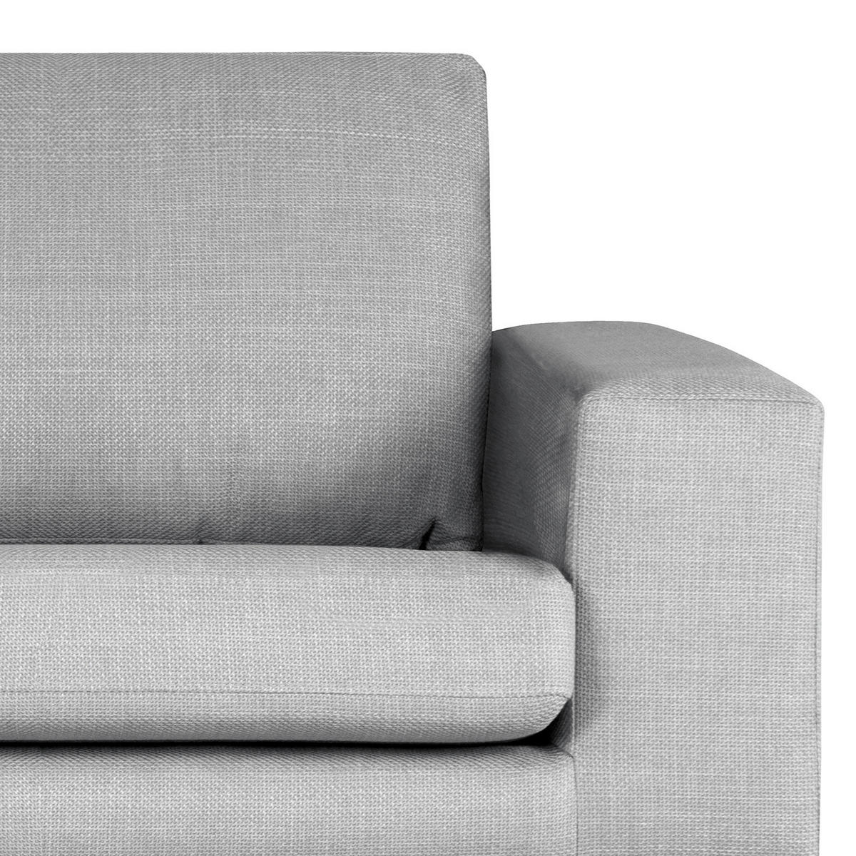 SESSEL - Buchefarben/Hellgrau, Buchenholz/Textil (122/81/88cm) - home24