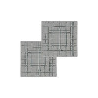 PLATTEN Square grau 21 x 21 cm 2er Set - Grau, Glas (21/1.8/21cm) - Nachtmann