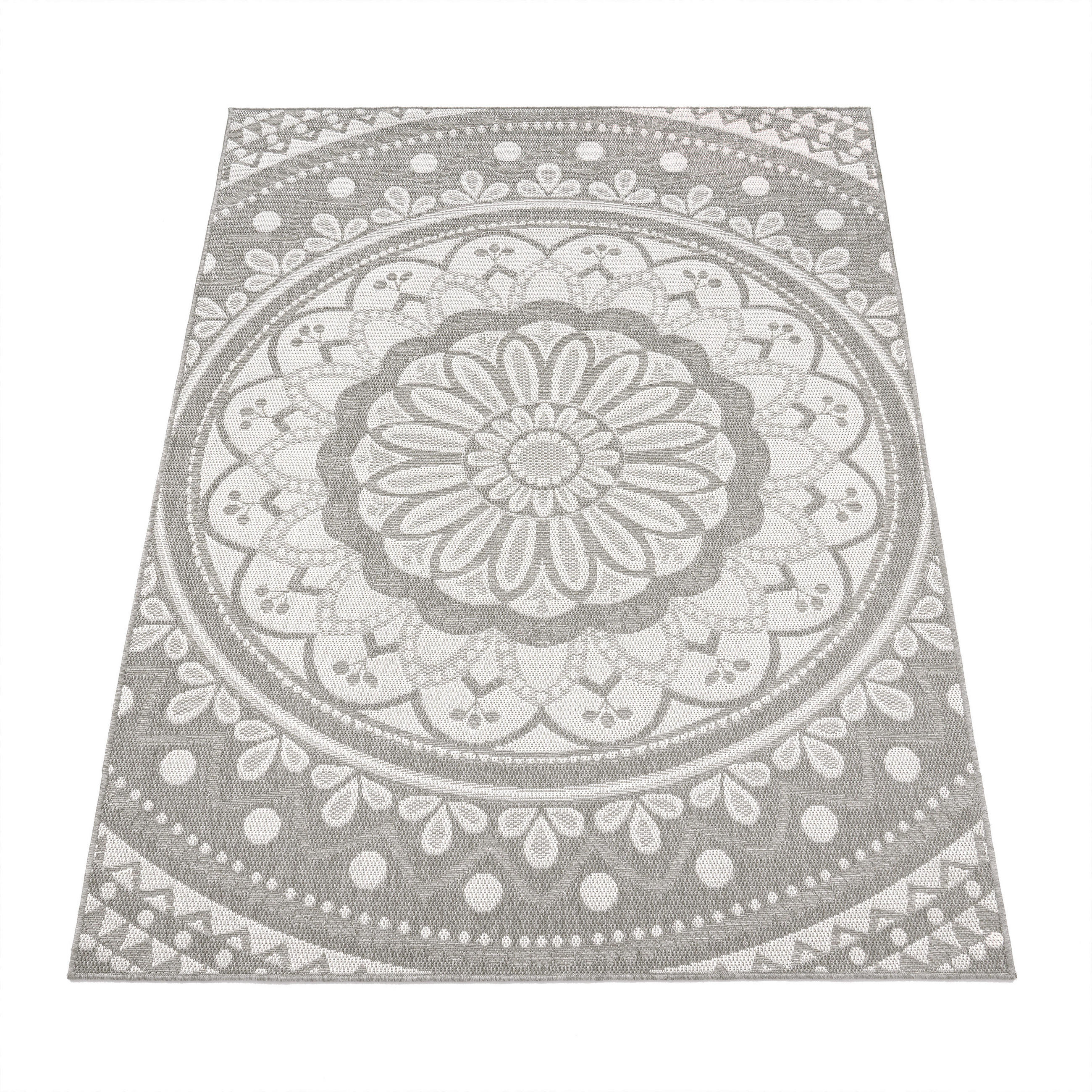Paco Home Outdoorteppich Grau 160x220 cm