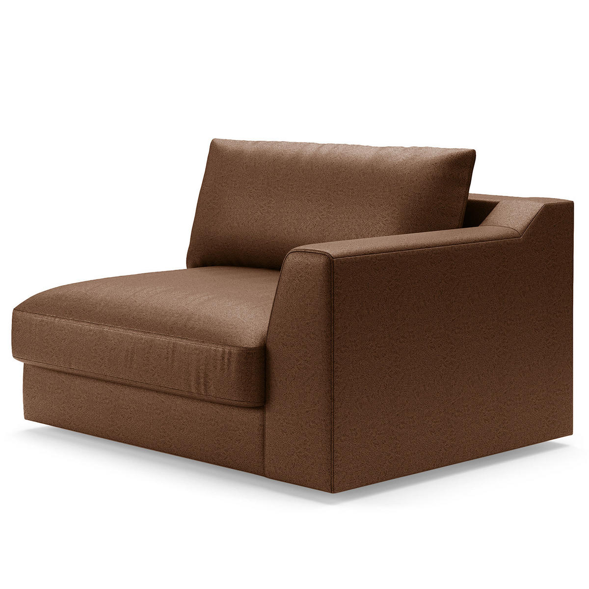 BIG-SOFA - Haselnussfarben, Kunststoff/Textil (274/90/112cm) - home24
