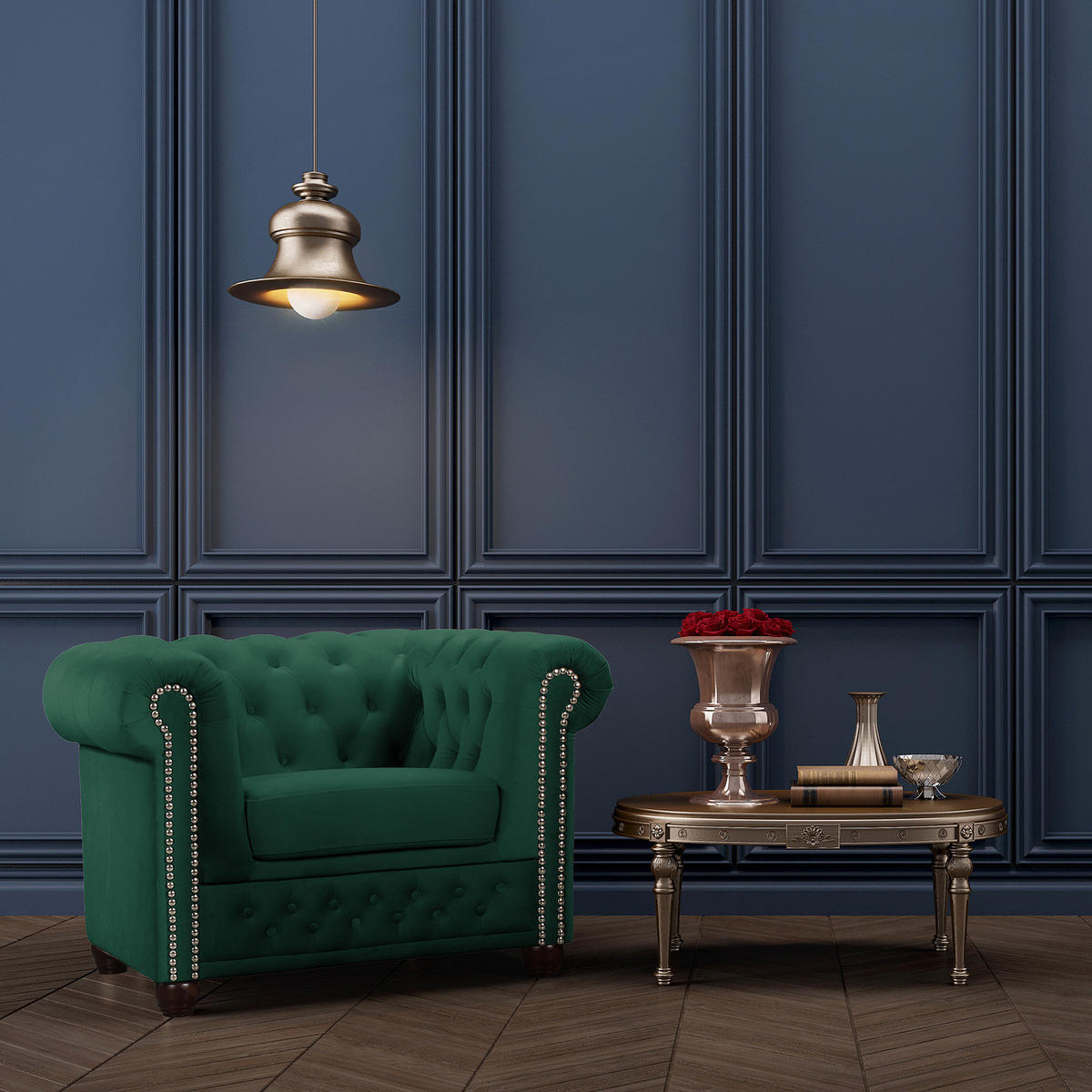 SESSEL - Buchefarben/Grün, Buchenholz/Textil (104/72/86cm) - home24