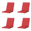GARTENSTUHLKISSEN Panama 97/49 cm 4er-Set - Rot, Textil (49/6/97cm) - Madison