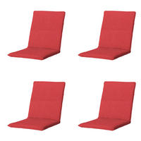 GARTENSTUHLKISSEN Panama 97/49 cm 4er-Set - Rot, Textil (49/6/97cm) - Madison