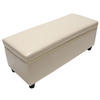 SITZBANK MIT AUFBEWAHRUNG Beige - Beige, Leder (112/45/45cm) - MCW