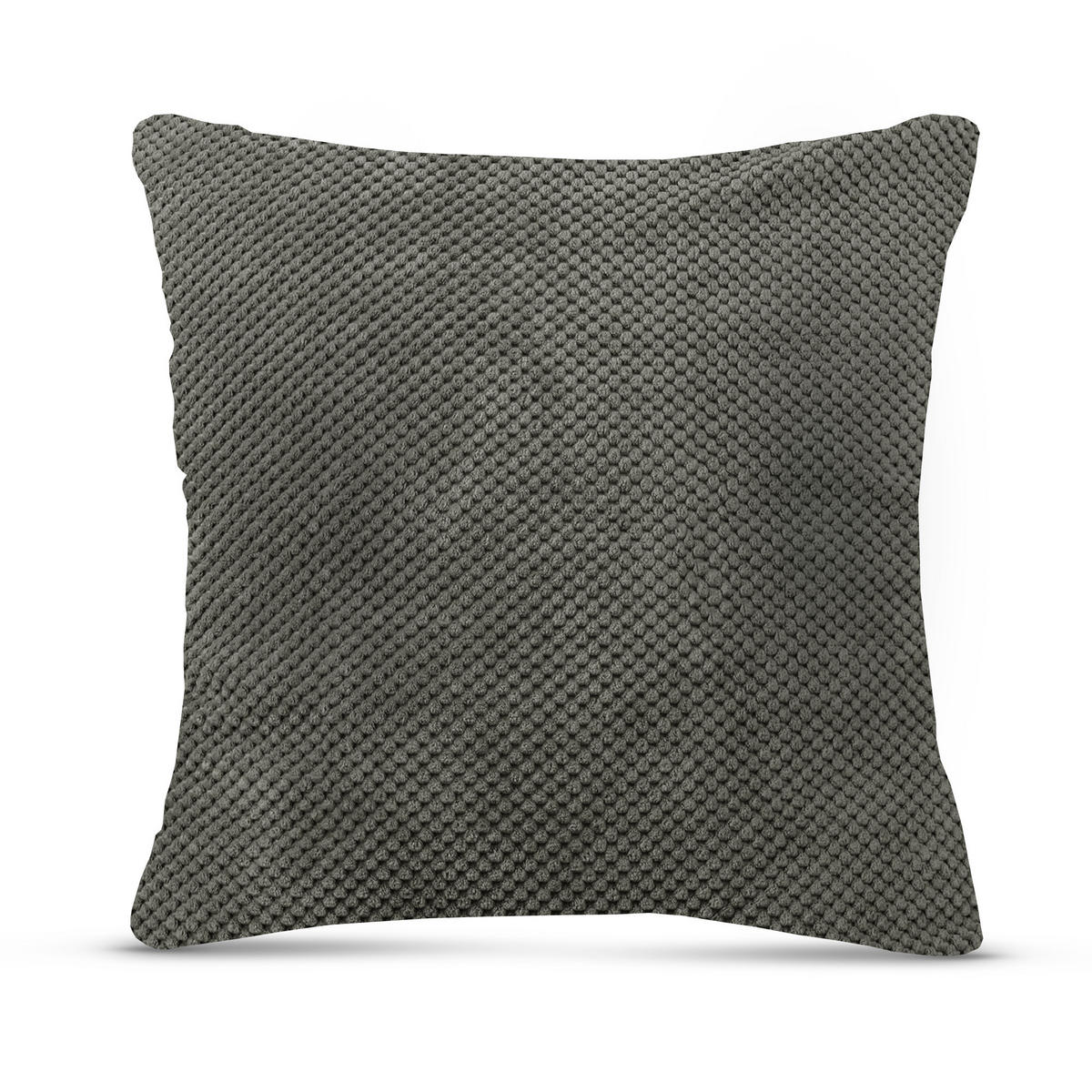 KISSENHÜLLE "Bubble" 60 cm x 60 cm in 3 Farben Graphit - Grau, Textil (60/60cm) - Bestlivings