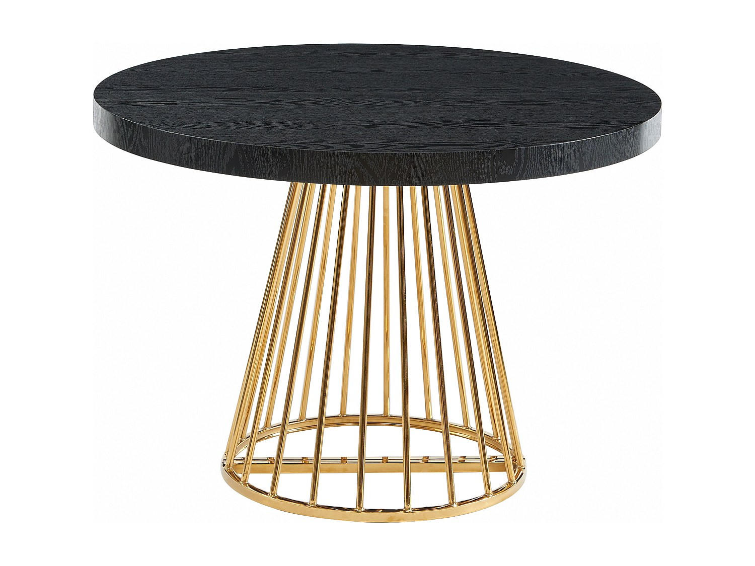 AUSZIEHBARER Tisch - 2 Personen, 4 Personen, 6 Personen, 8 Personen, 10 Personen, 12 Personen - Holz, Platte - Schwarz, Goldfarben - - Mooreichefarben/Goldfarben, Holz (110/260/76cm) - Vente-Unique