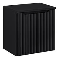 WASCHTISCHUNTERSCHRANK 60 cm 2Teile - Nova Black N BM119 in Schwarz/Matt - Schwarz, Holz (60/57/40cm)