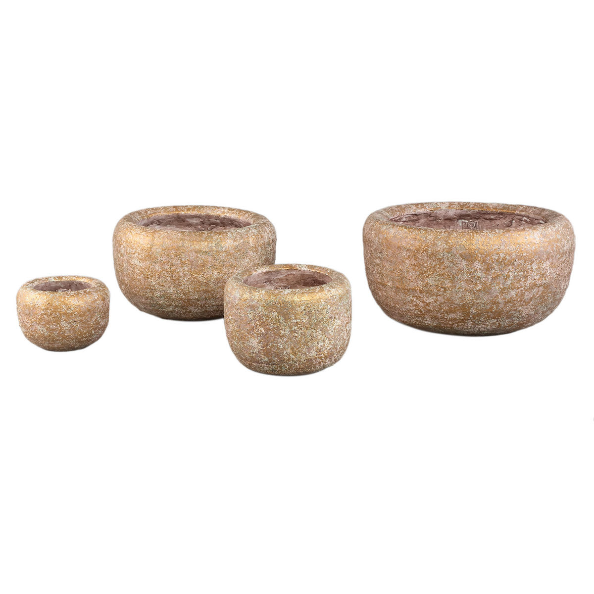 TOPF Skye-leigh Taupe 36/36/20cm - Taupe, Stein (20cm) - PTMD Collection