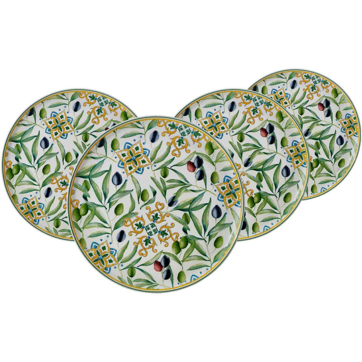 PIZZATELLER Roma Oliva grün ø 31,5 cm 4er Set - Grün, Keramik (31.5cm) - Ritzenhoff Breker