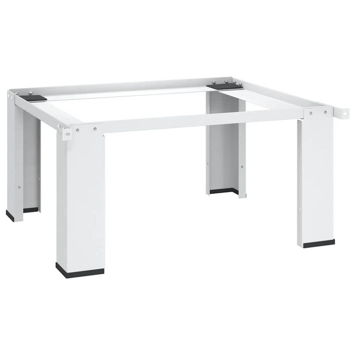 WASCHMASCHINEN-UNTERGESTELL, 64/55/32,5 cm, aus Stahl, Weiß - Weiß, Metall (54/31/63cm) - vidaXL