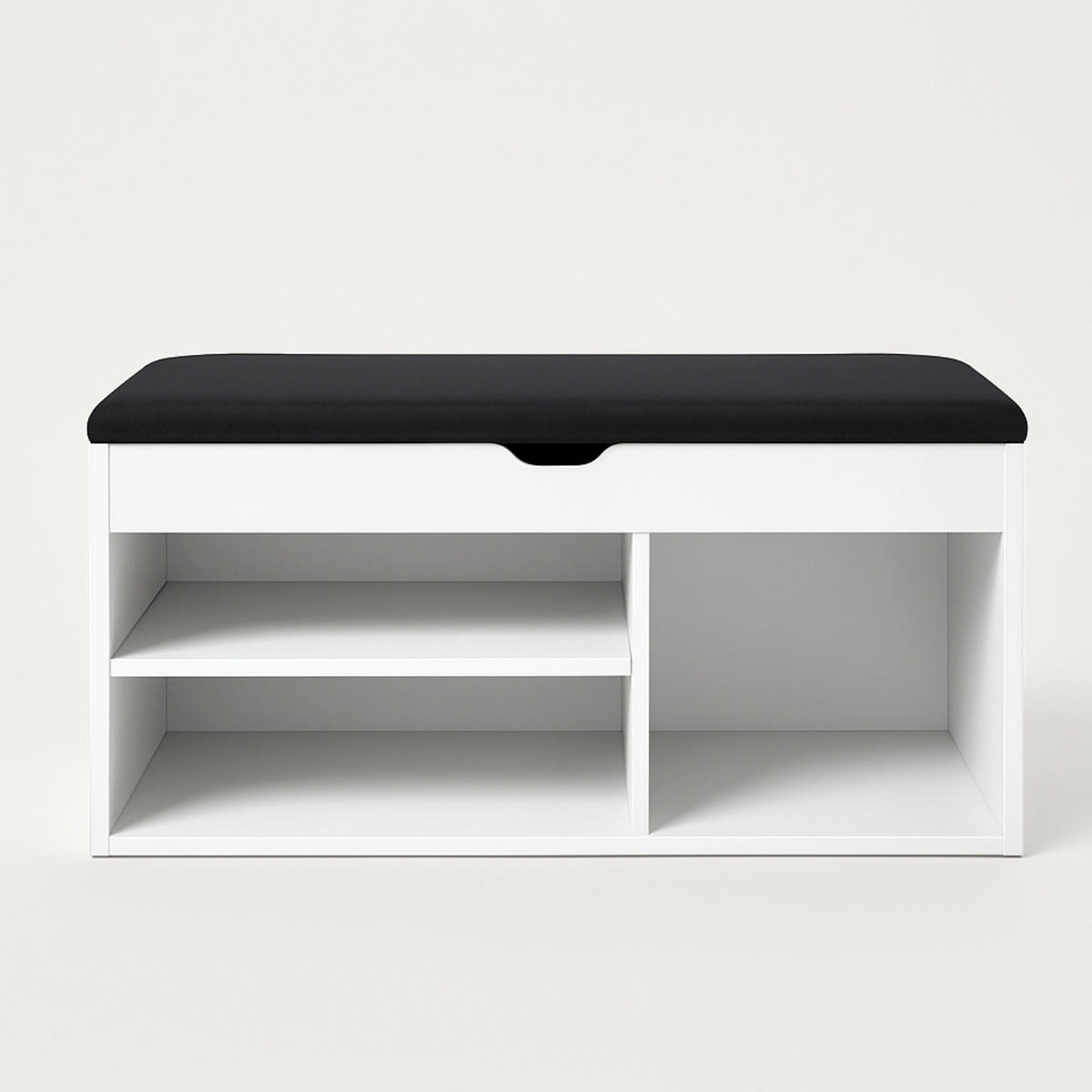 SCHUHREGAL Tria 80/43/30 cm - Weiß, Holzwerkstoff (30/43/80cm) - BOXIMO