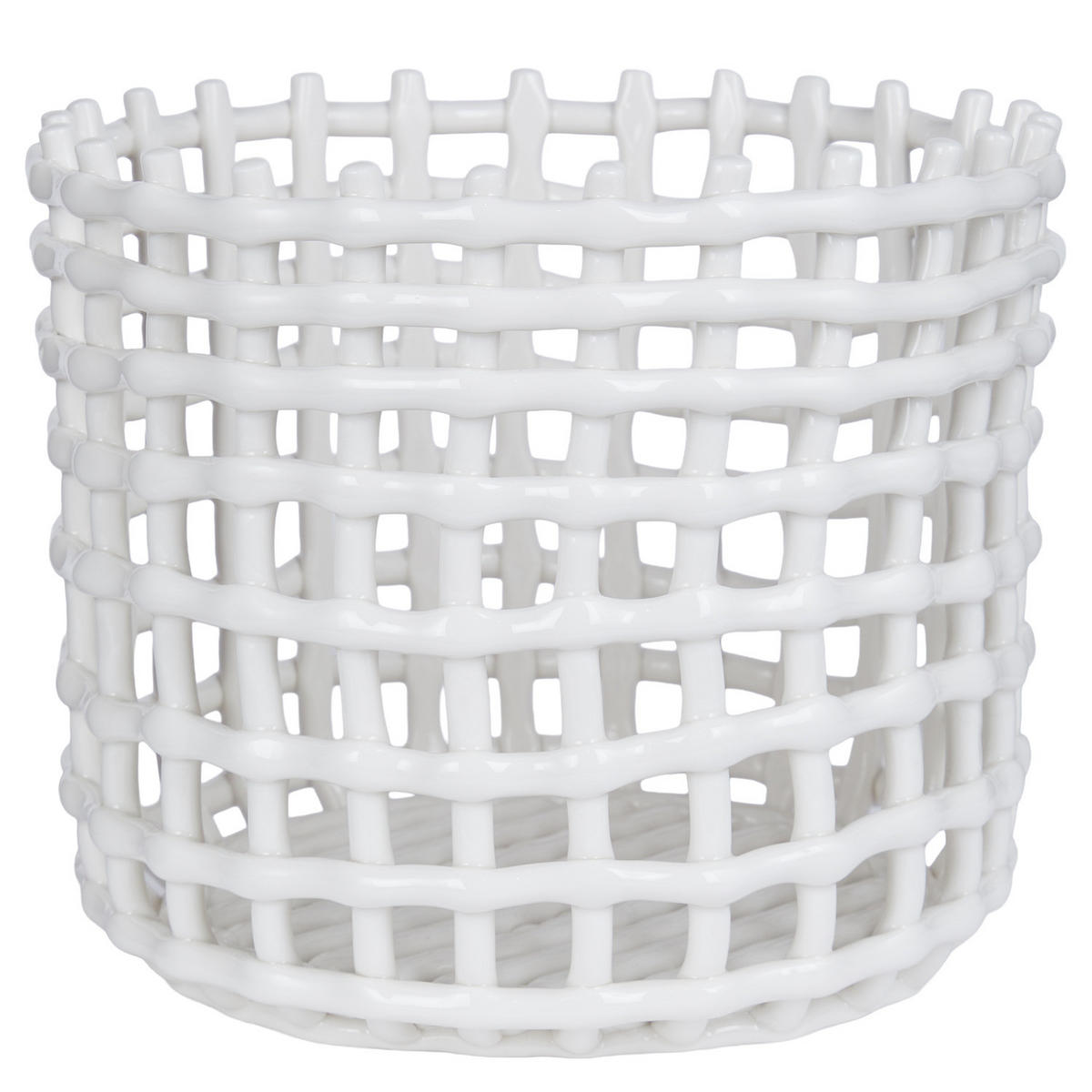 AUFBEWAHRUNGSKORB Craft - Weiß, Keramik (24/24/20cm) - Butlers