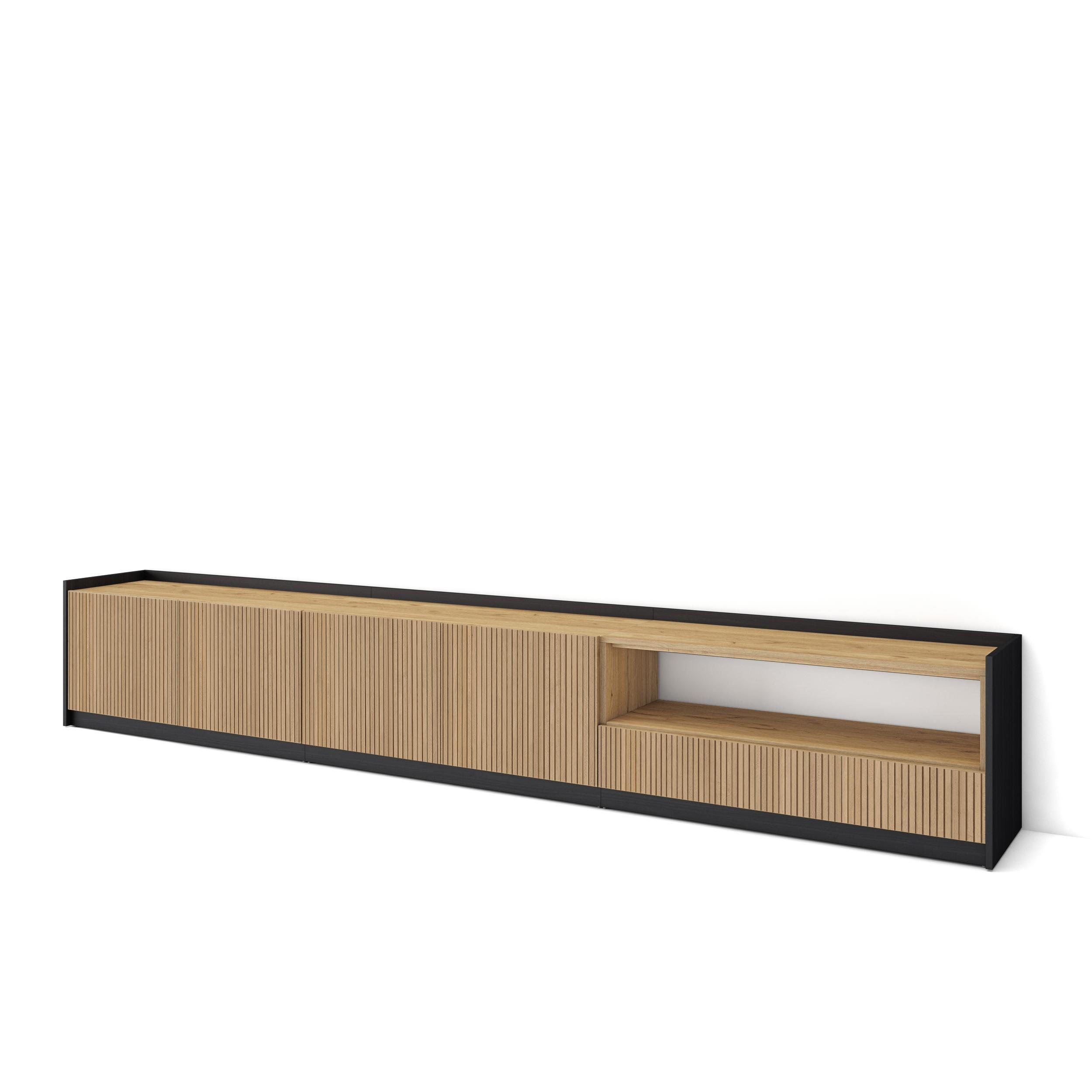 Skraut Home Lowboard, Eiche 310x50x37 cm
