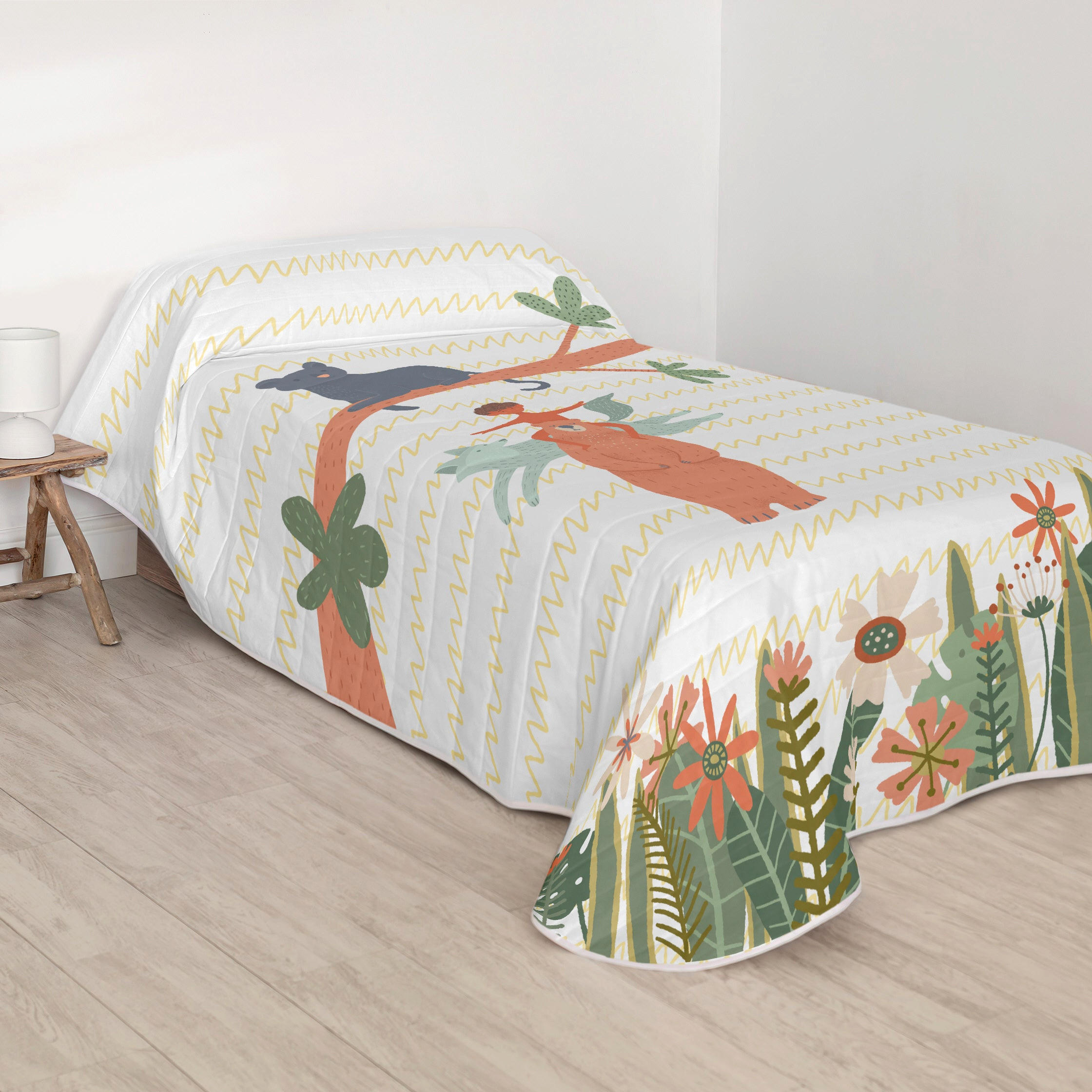 Happy Friday Tagesdecke Mehrfarbig 200x260 cm