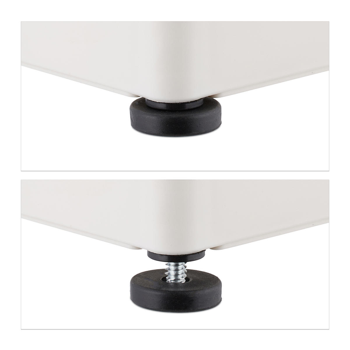 UNTERWASCHBECKENREGAL - Weiß, Kunststoff/Metall (22/42.5/40cm) - Relaxdays