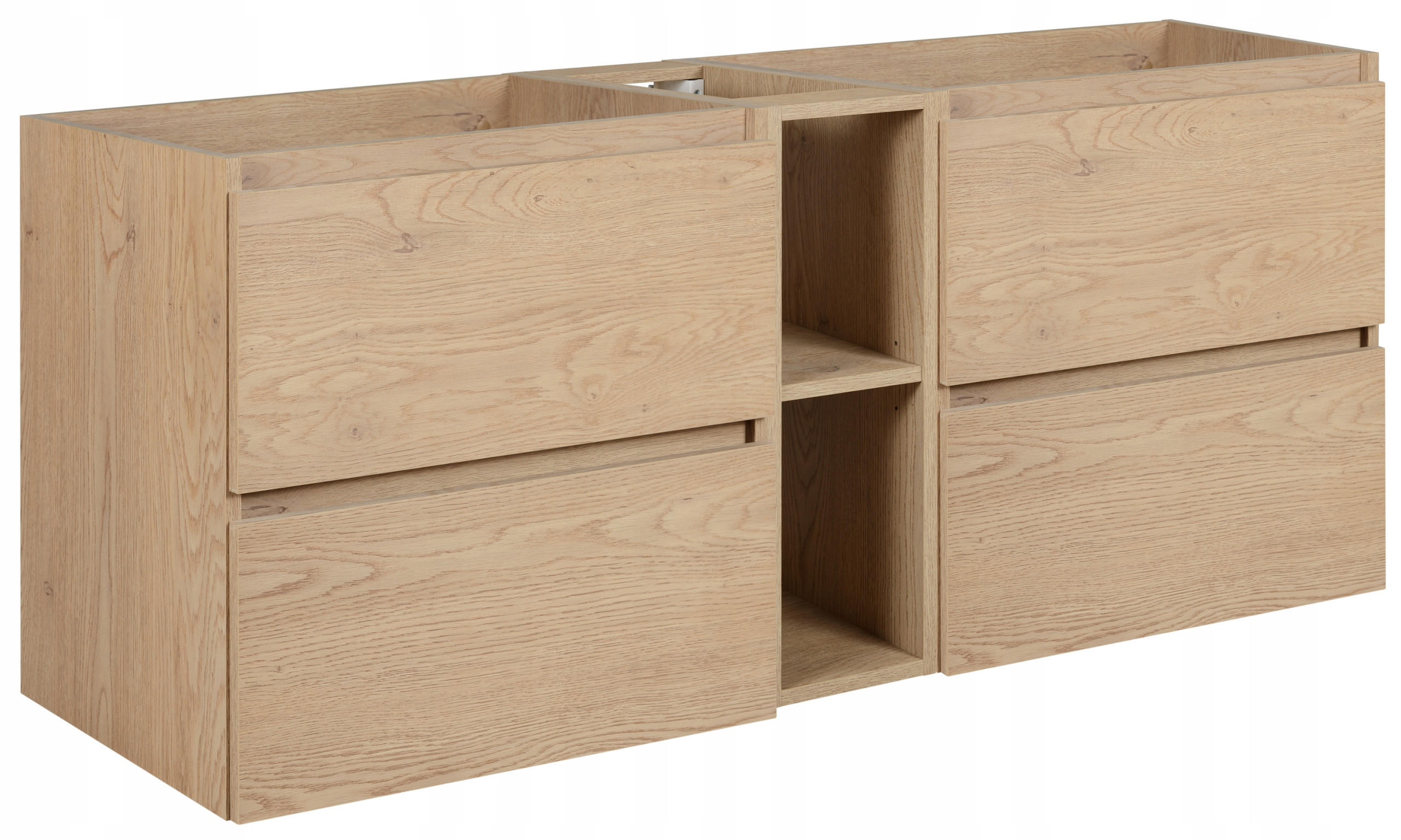 WASCHBECKUNTERSCHRANK SIMPLE 140cm Eichen Craft - Eiche Artisan, Holz (140/62/46cm) - Rodan