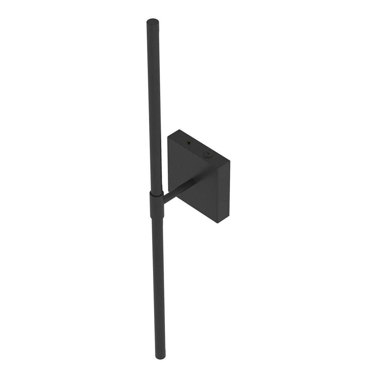 AKKU-WANDLEUCHTE inkl. Fernbedienung - 3-Stufen-Dimmer - Eisen - Schwarz, Metall (12/71/11cm) - home24