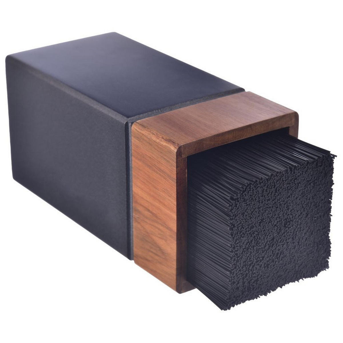 MESSERBLOCK Akazie Wooden Natur-Schwarz - Naturfarben, Holz (10.5/22.5/11cm) - Orion 