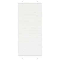 PLISSEE 90/200 cm Stoffbreite 89,4 cm aus Polyester Weiß - Weiß, Textil (90/200cm) - vidaXL