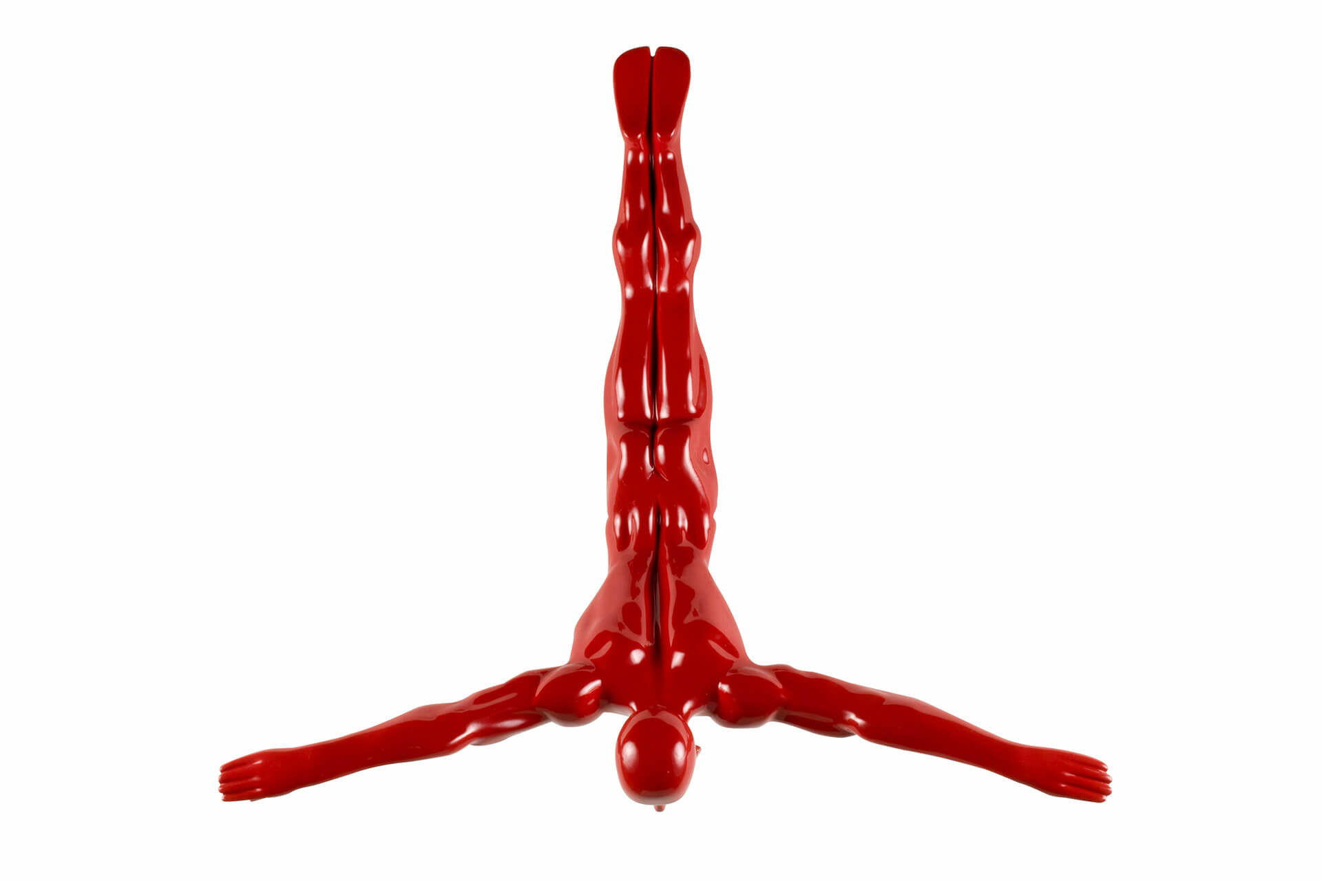 SKULPTUR Rot 53/56 cm - Rot, Stein (1.75/56/24cm) - KUNSTLOFT