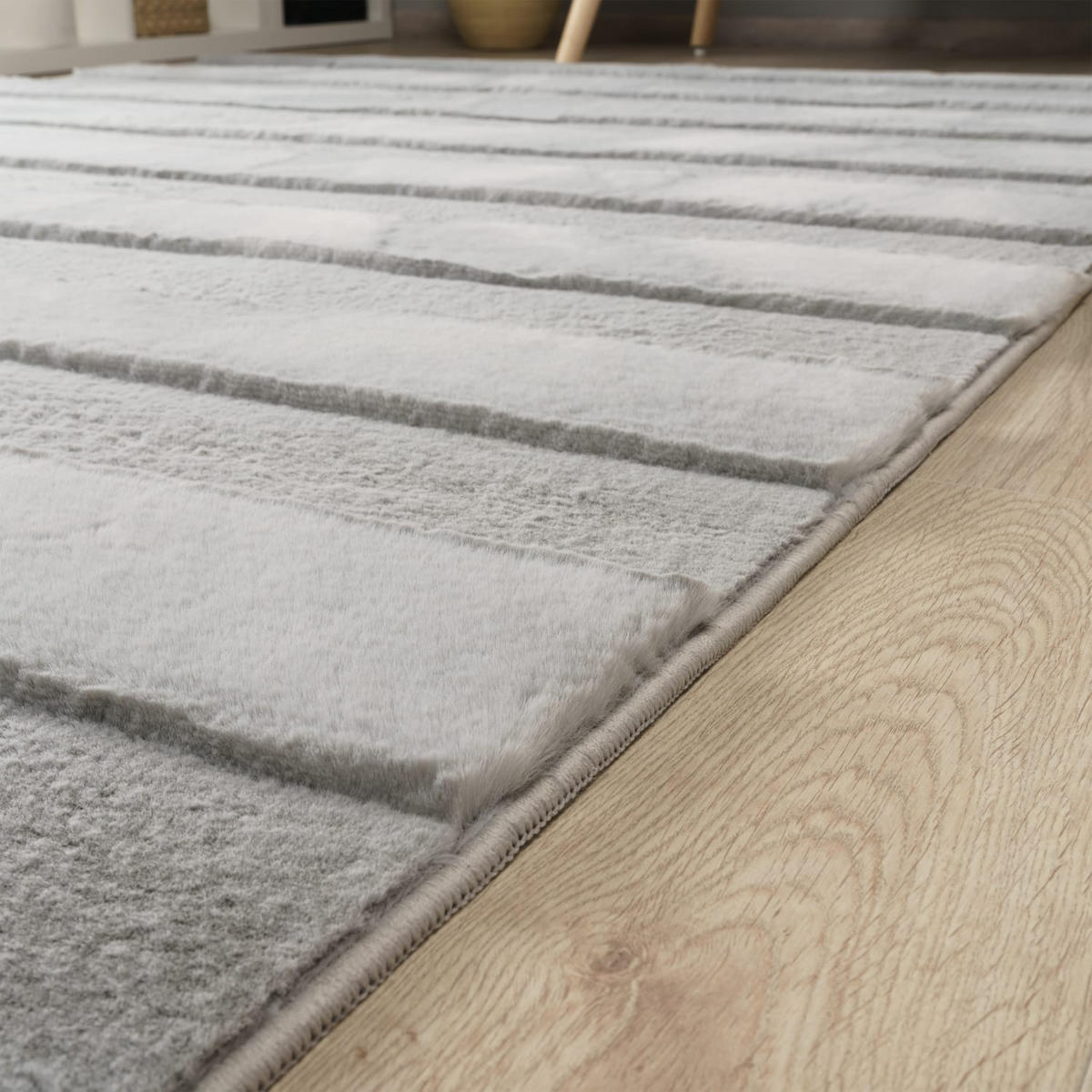 HOCHFLORTEPPICH Boho Grau 160 x 220 cm - Grau, Kunststoff (160/220cm) - TT Home