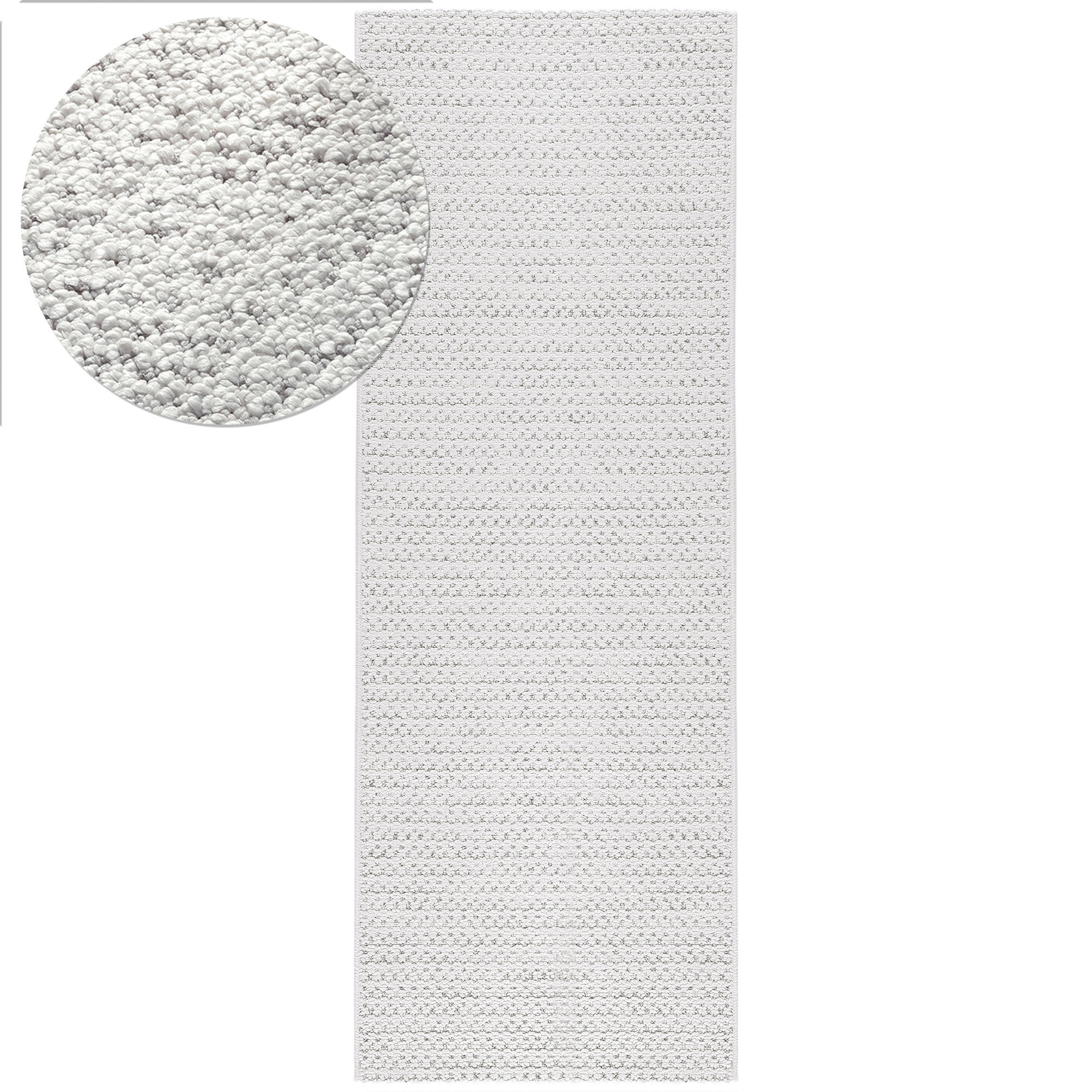 SOFT-TEPPICH Jacky Creme 80x220 cm - Creme, Textil (80/220cm) - Tesso Living