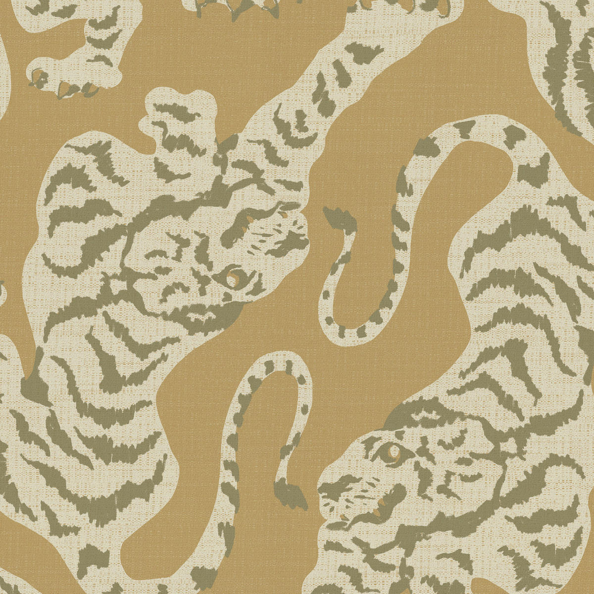 VLIESTAPETE - Der urbane tiger 1000x53cm - Gelb, Papier/Kunststoff (53/1000cm) - Superfresco Easy