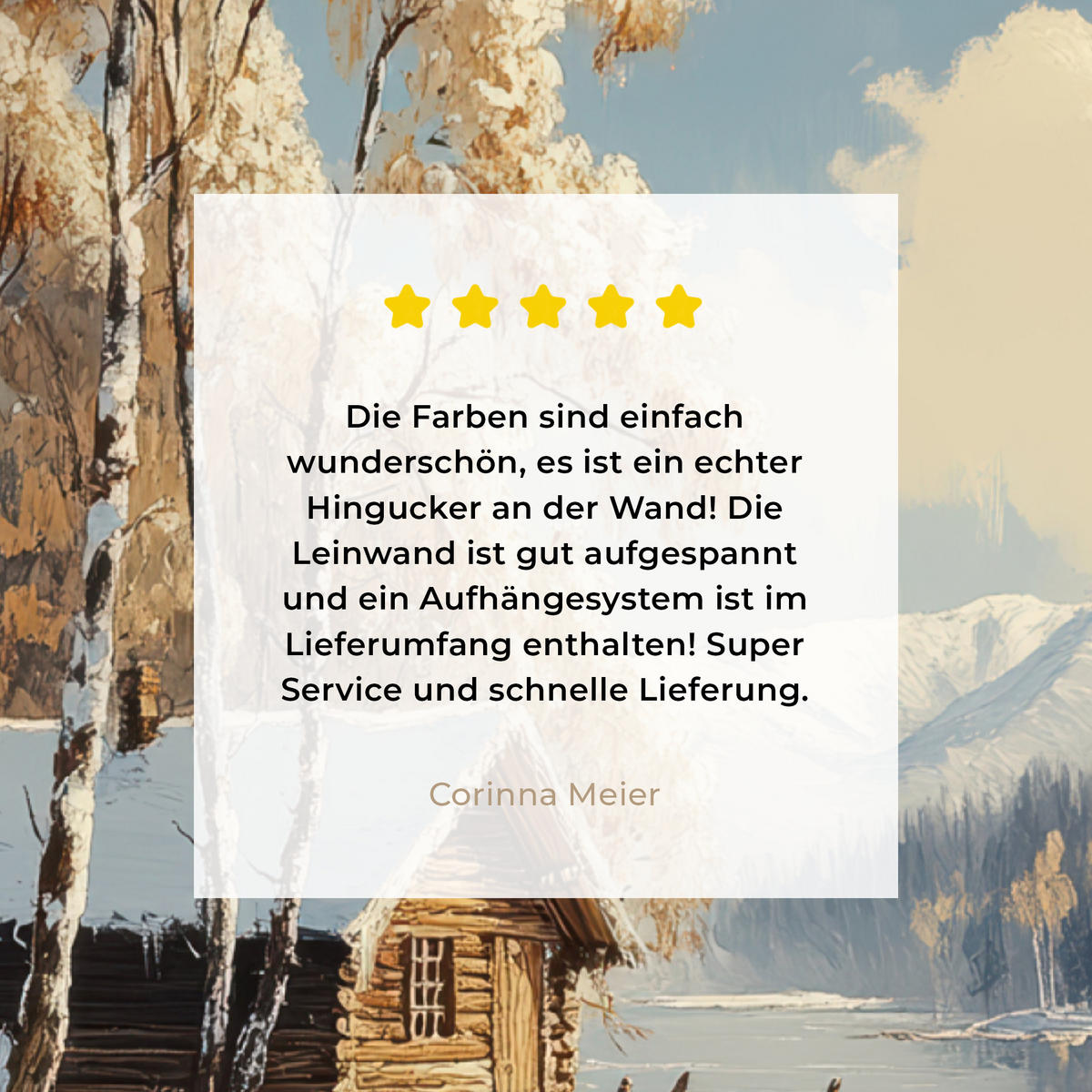 LEINWANDBILD Winter - Schnee - Zuhause - Natur 30x40 cm - Hellbraun, Textil (30/40cm) - MuchoWow
