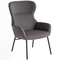 OHRENSESSEL Wohnzimmer Sessel Loungesessel Relaxsessel mit hoher Rückenlehne - Dunkelgrau, Textil (70/103.5/74.5cm) - HOMCOM