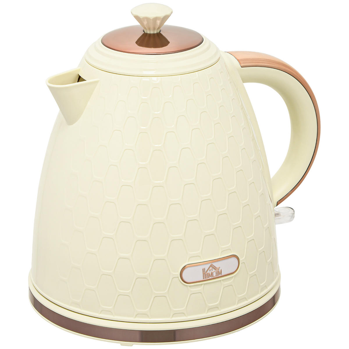 WASSERKOCHER DE-07915 2200W, 1,7L mit Sichtfenster Beige - Beige, Kunststoff (19.5/23.4/24.2cm) - ComfortXL