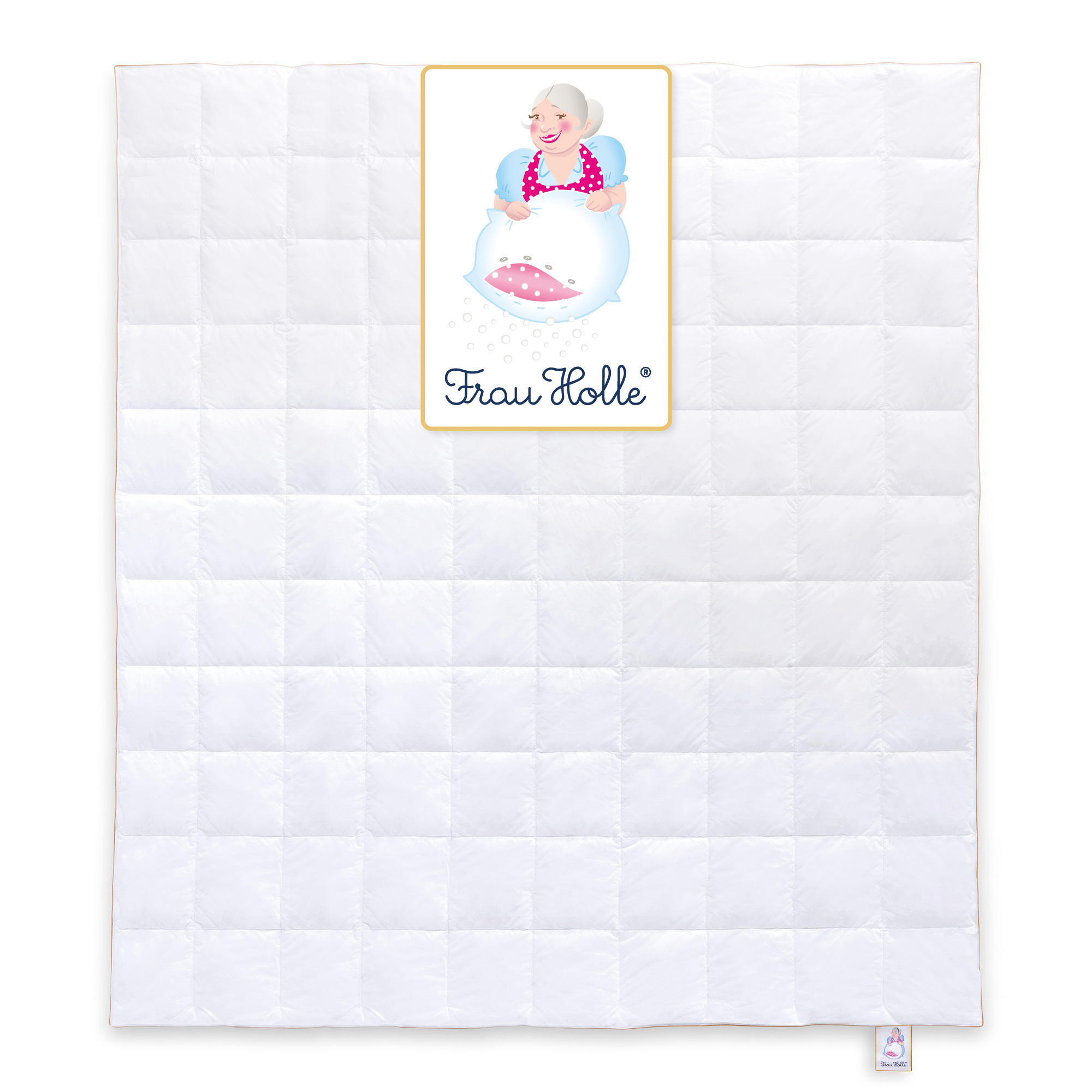SOMMERBETTDECKE KLASSIK Entendaunen leicht - Weiß, Naturmaterialien/Textil (200/220cm) - Frau Holle