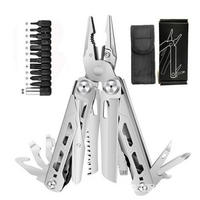 ZANGE – mit Selbstverriegelungsfunktion – ideal für den Outdoor-Einsatz und Survival-Szenarien. - Silberfarben, Metall (14.2/1.9/6.1cm) - DCA