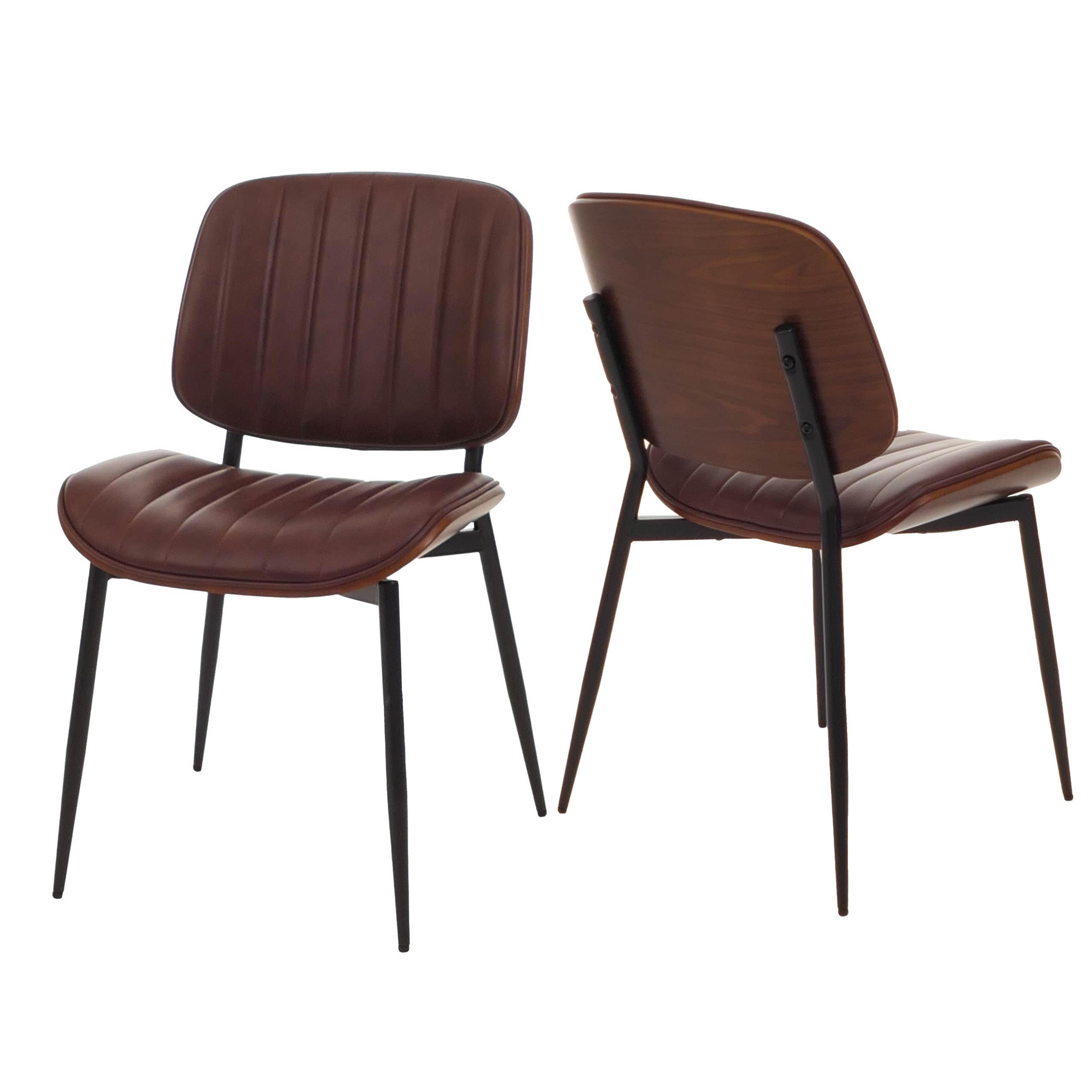 ESSZIMMERSTUHL Walnuss Dekor, Braun - Walnussfarben/Braun, Textil (49/83/52cm) - Jamb