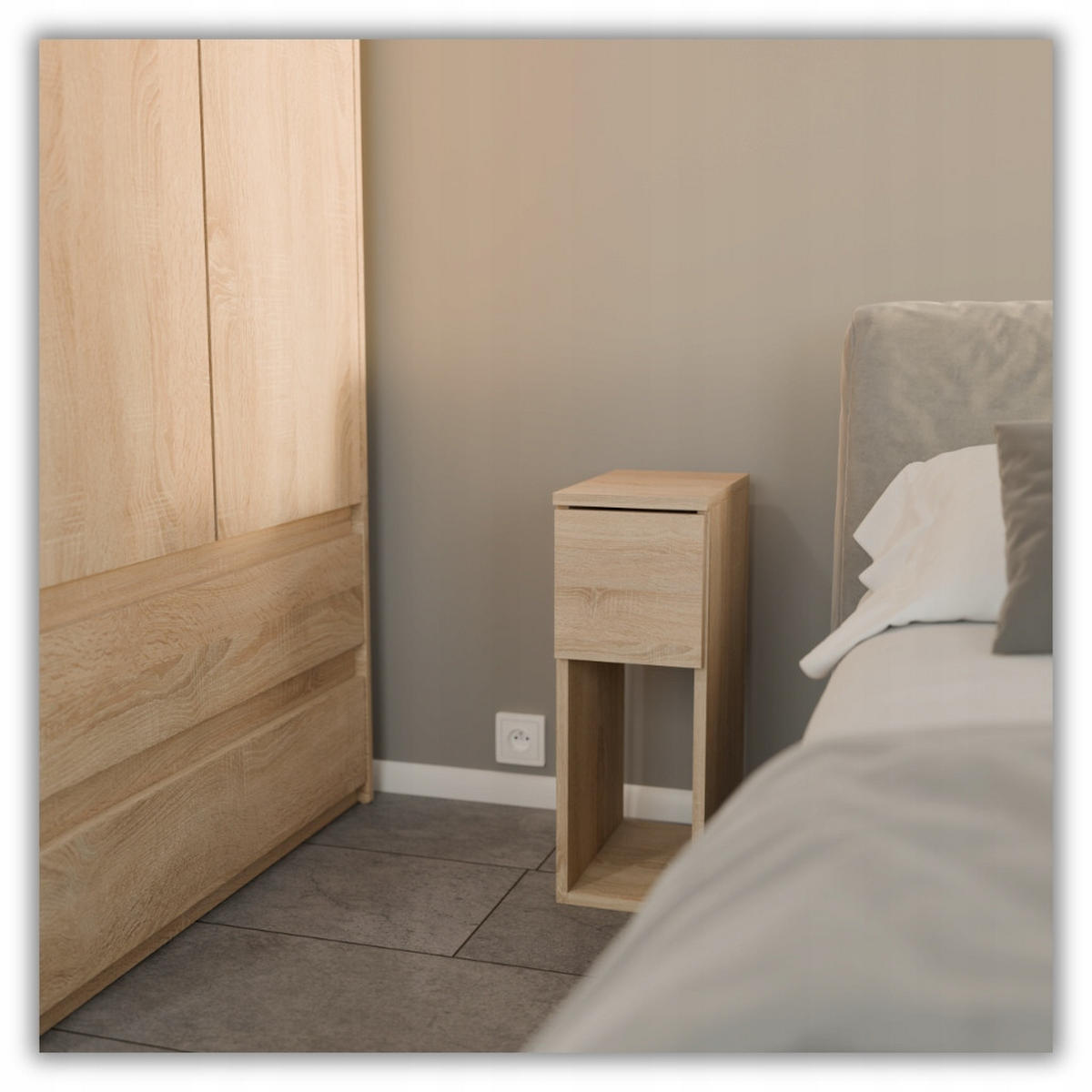 NACHTTISCH - SONOMA EICHE - Sonoma Eiche, Holz (20/55/30cm) - Stiv Meble