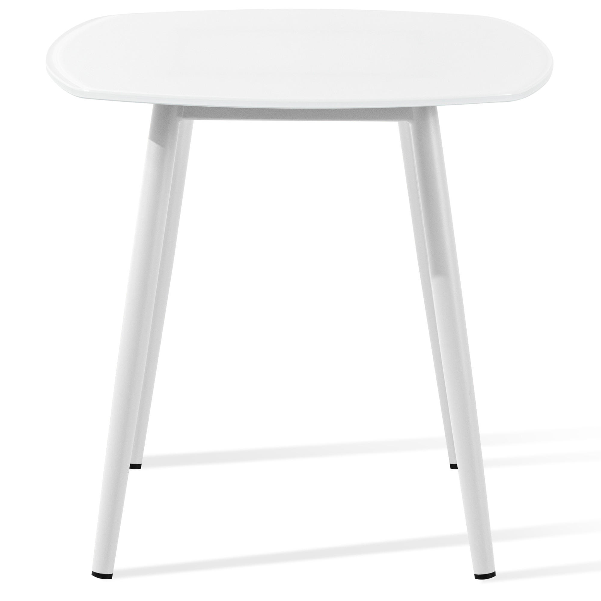 Konsimo® Gartentisch Weiß 45x43x45 cm