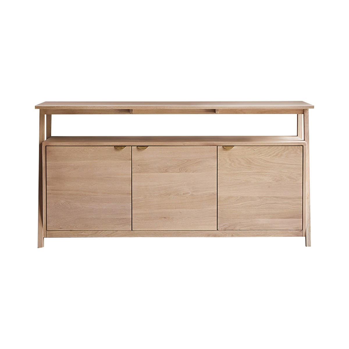 SIDEBOARD Pola Natur aus Eiche - Naturfarben, Holz (165/85/47cm) - Tikamoon
