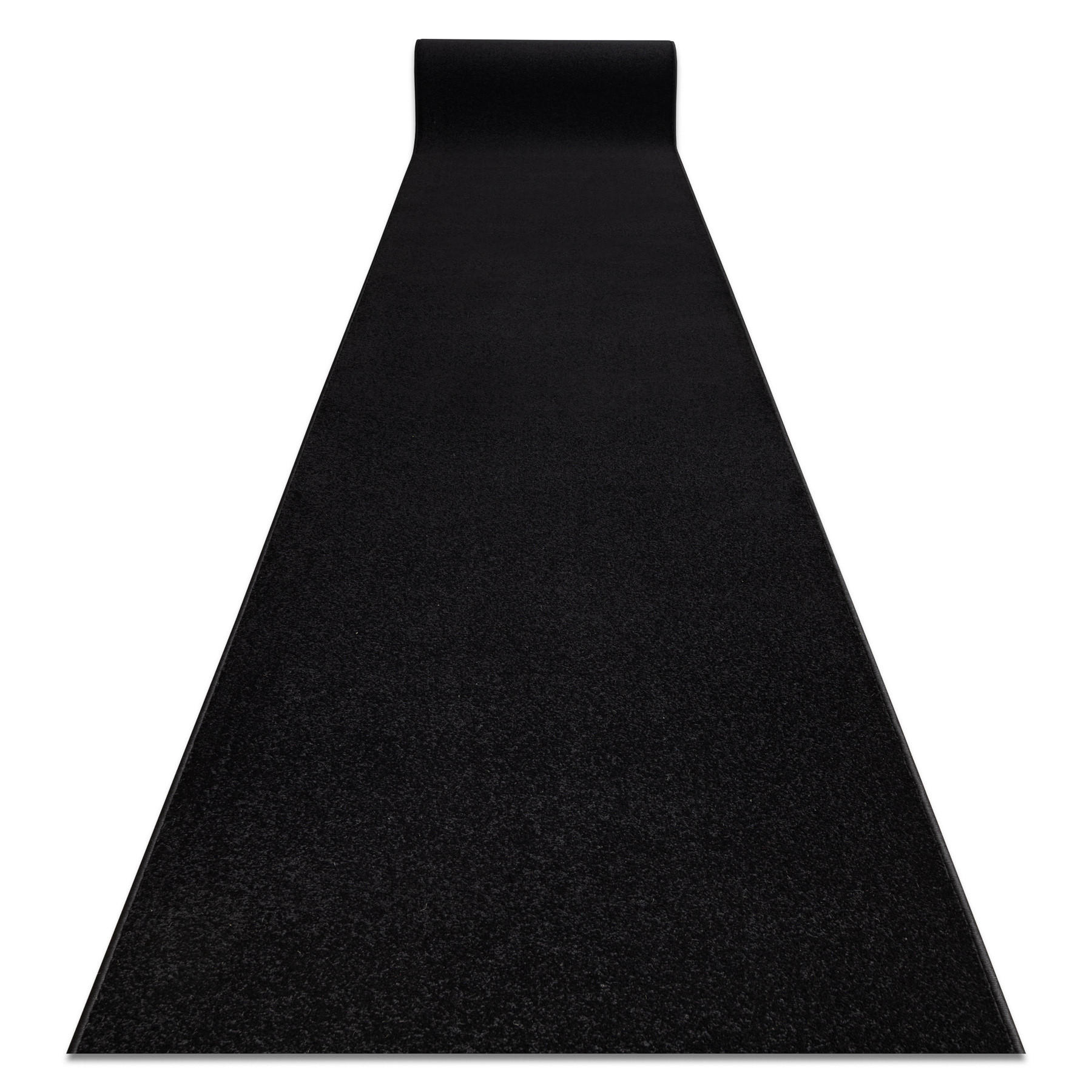 LÄUFER KARMEL Glatt, 60/230 cm - Schwarz, Textil (60/230cm) - rugsX