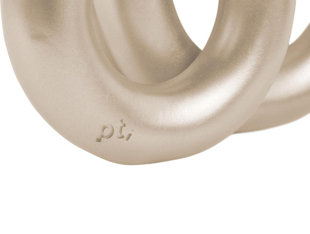 KERZENSTANDER Rings 18/12/20 cm - Goldfarben, Kunststoff (12/20/18cm) - Present Time