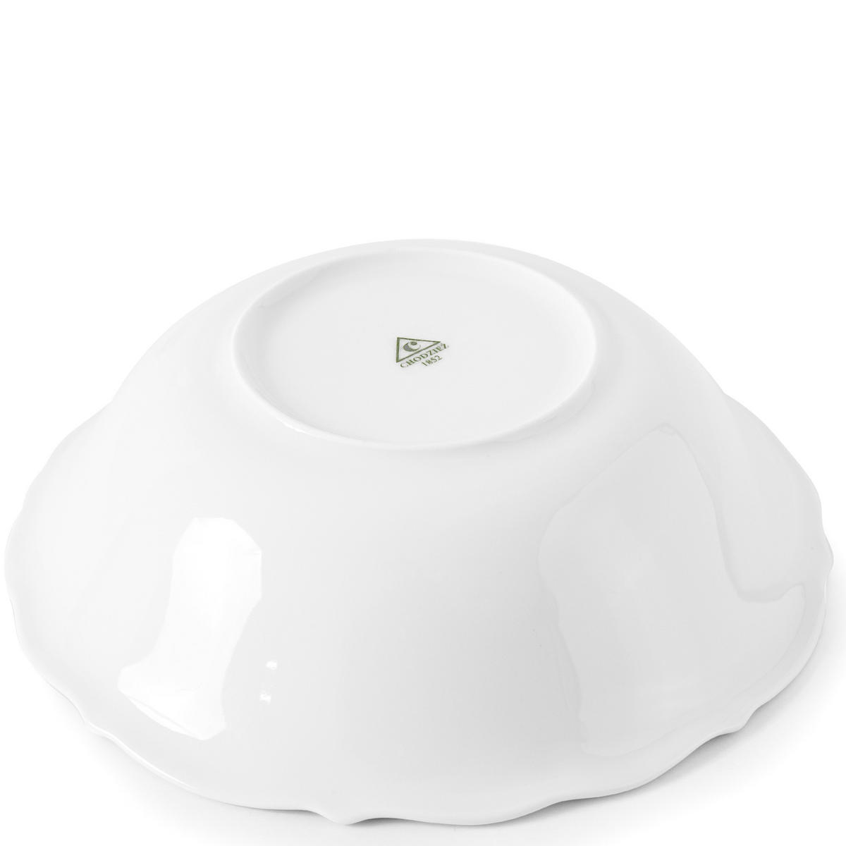 SALATSCHÜSSEL Chodziez MARIA TERESA 6-tlg Porzellan mit Goldrand, Weiß / Gold - Goldfarben/Weiß, Keramik (15cm) - KONSIMO®