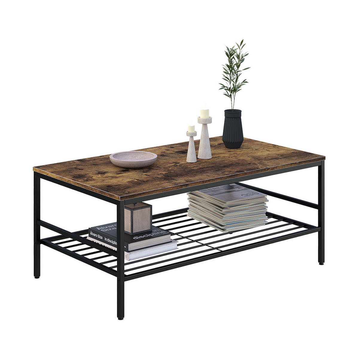 KONFERENČNÍ STOLEK Fyrk Dub Goldkraft/černá - černá/barva dubu, kompozitní dřevo (60/106/45.5cm) - Vicco