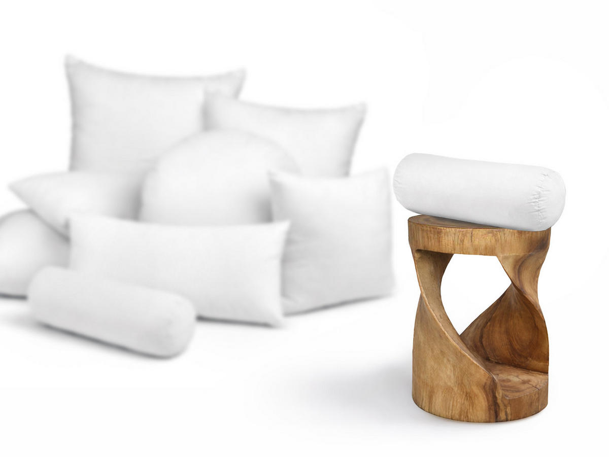 NACKENROLLE Publik Federfüllung 15/40 cm - Creme, Textil (15/40cm) - beties Heimtextil