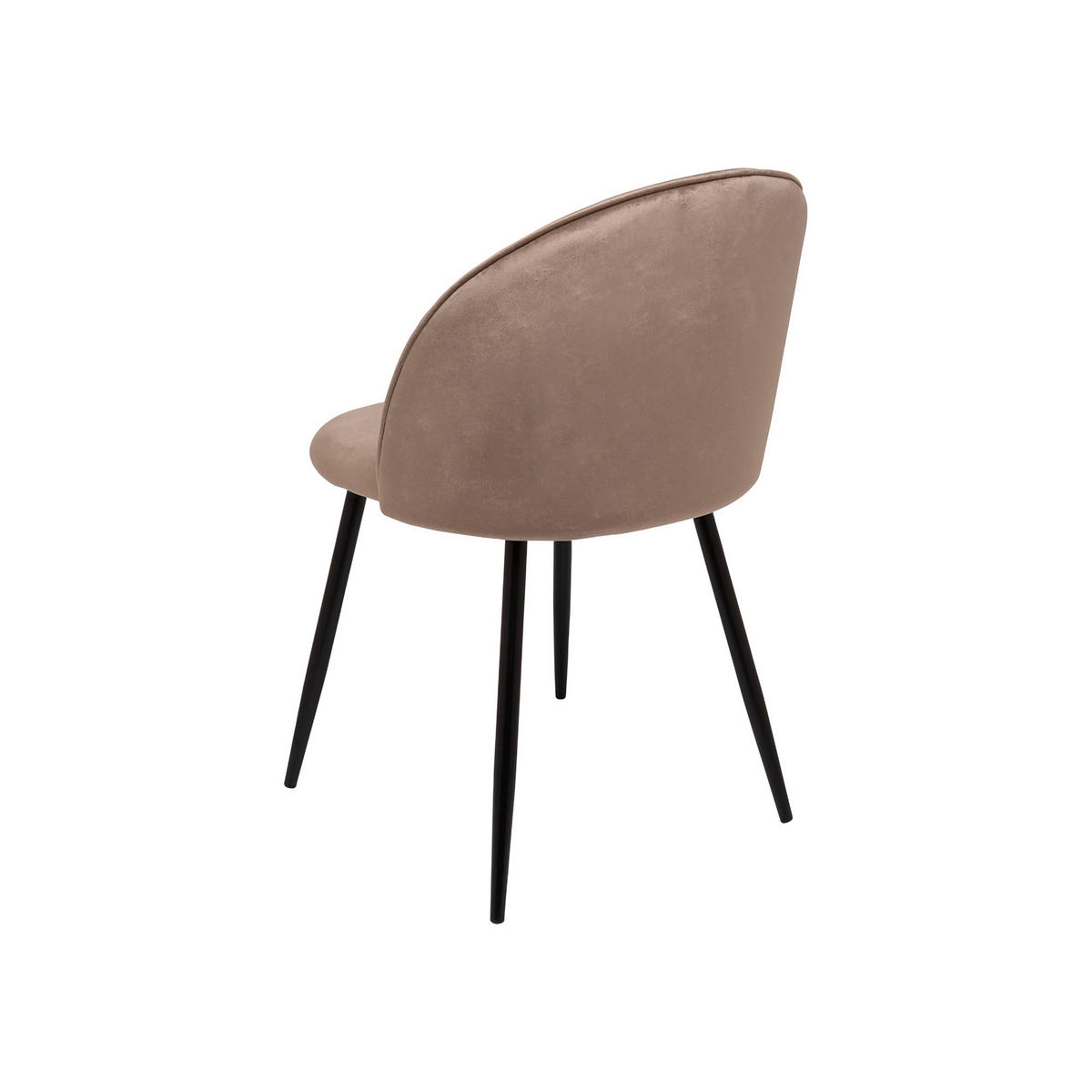 STUHL 4er Set in Metall Grau 53.5x50.5h81.5 - Grau, Metall (51/82/54cm) - DMORA