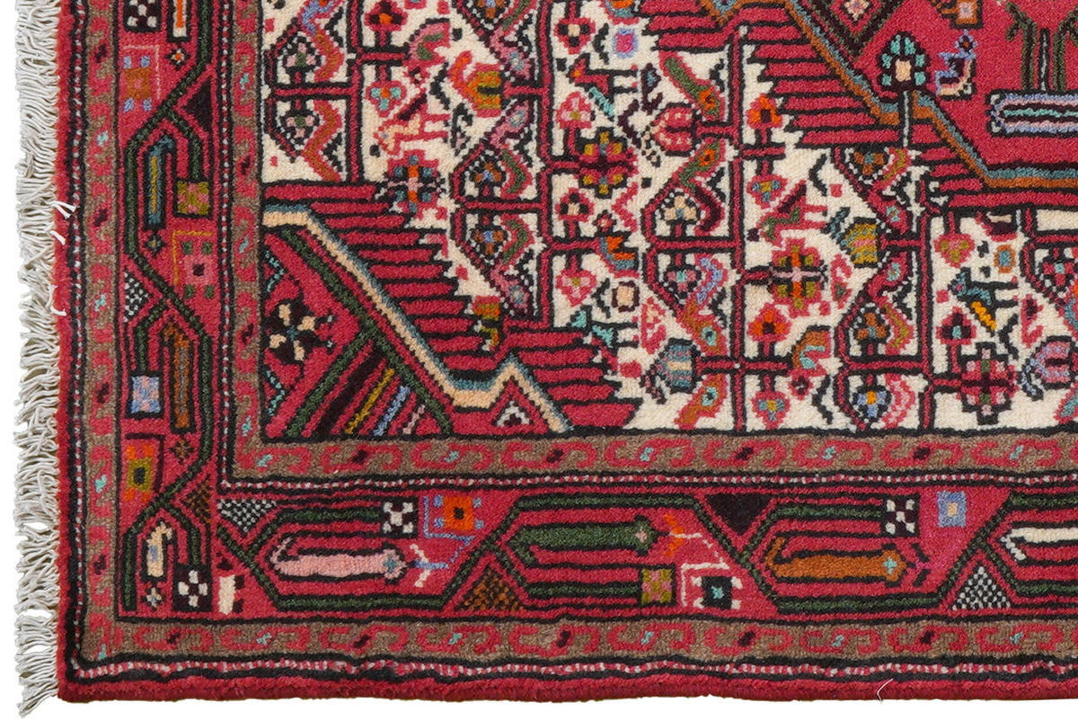 TEPPICH Assadabad Mehrfarbig 121/86 cm Schurwolle - Multicolor, Textil (86/121cm) - Looma