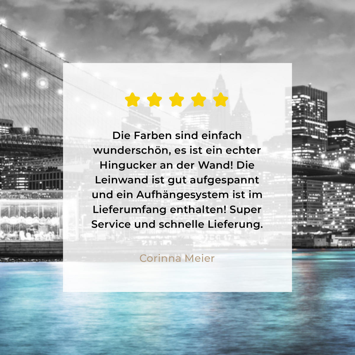 LEINWANDBILD New York - Skyline - Stadt - Blau Wandbilder 80x60 cm - Blaugrau, Textil (80/60cm) - MuchoWow